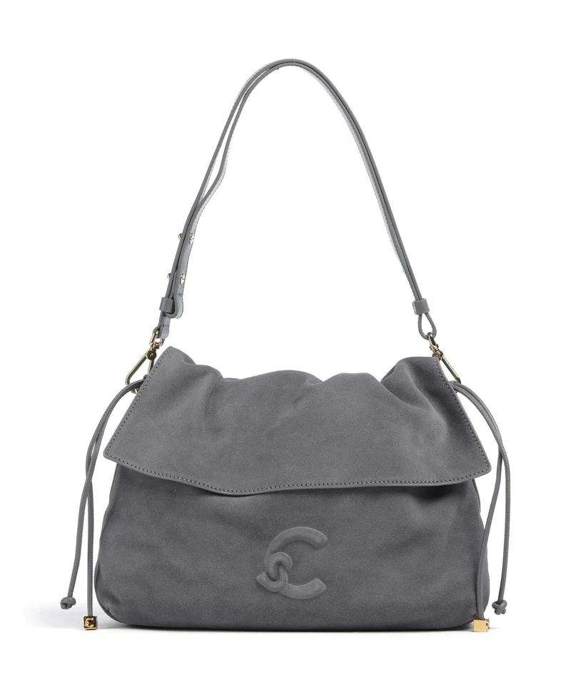 Coccinelle Lidia Suede Beuteltasche stove