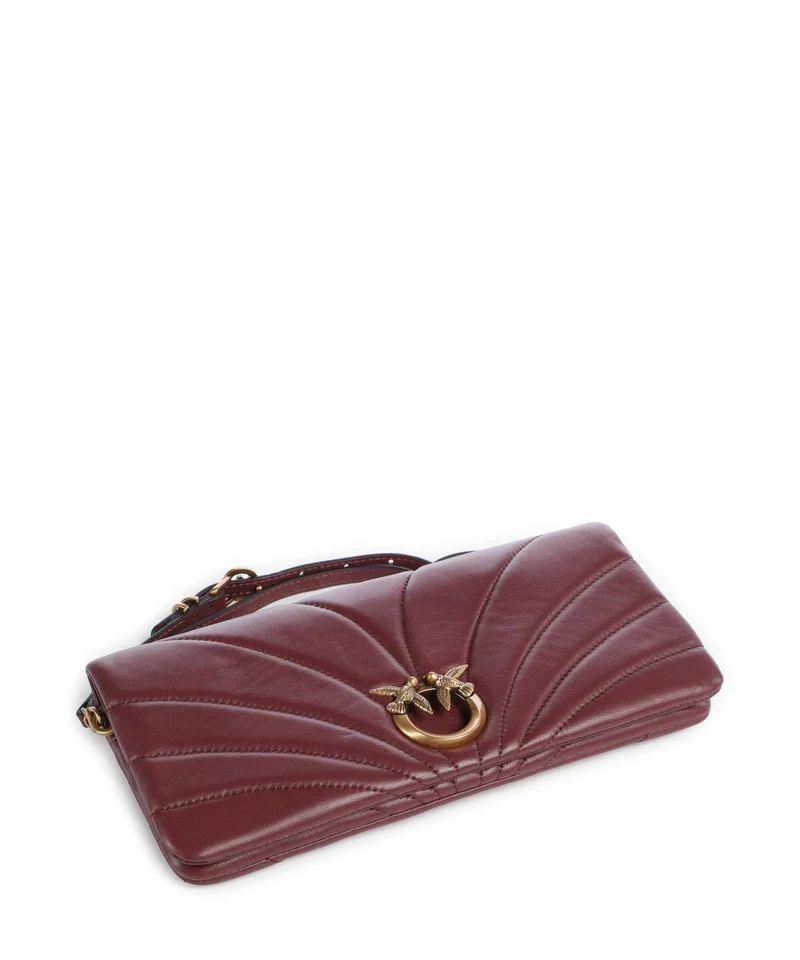 Pinko Click Horizontal Classic Umhängetasche ribes intenso/antique gold