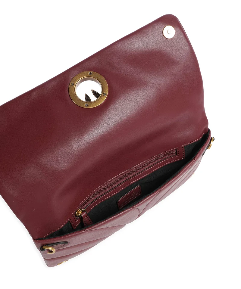Pinko Click Horizontal Classic Umhängetasche ribes intenso/antique gold