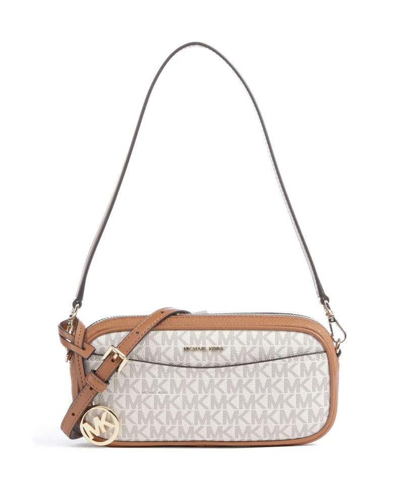 Michael Kors May Small Schultertasche vanilla/acorn