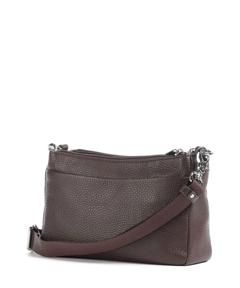 Mandarina Duck Mellow Leather Umhängetasche espresso