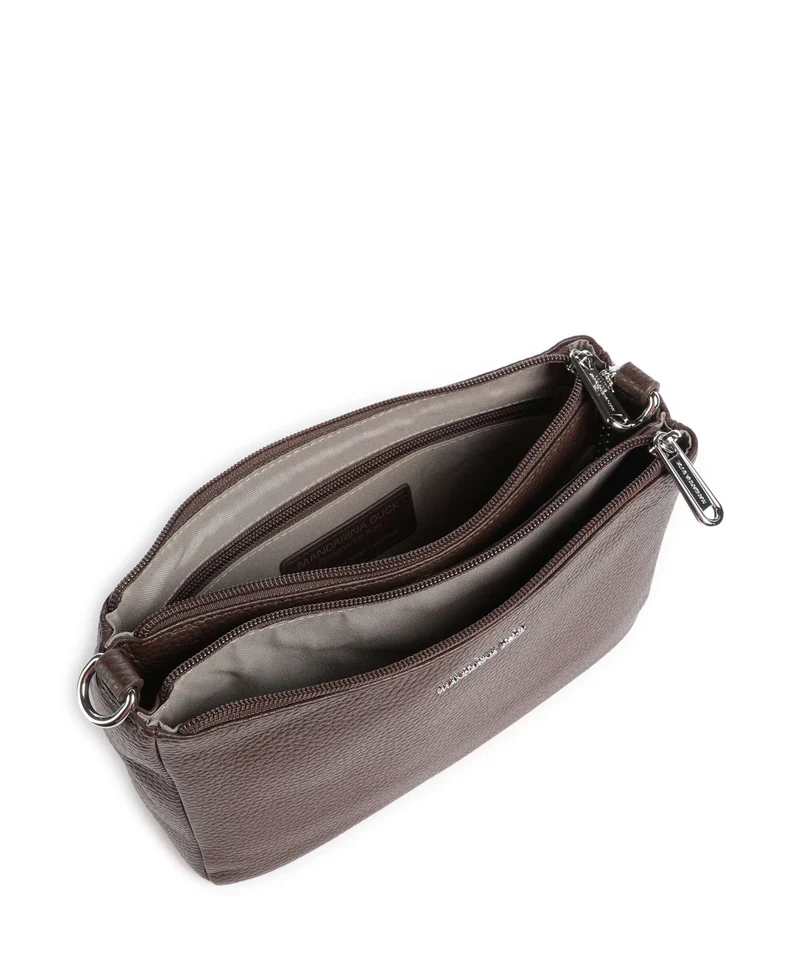 Mandarina Duck Mellow Leather Umhängetasche espresso