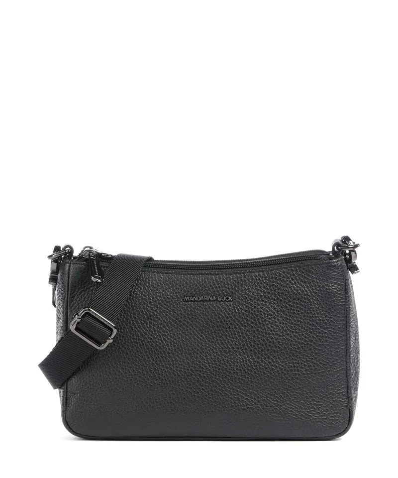 Mandarina Duck Mellow Leather Umhängetasche nero