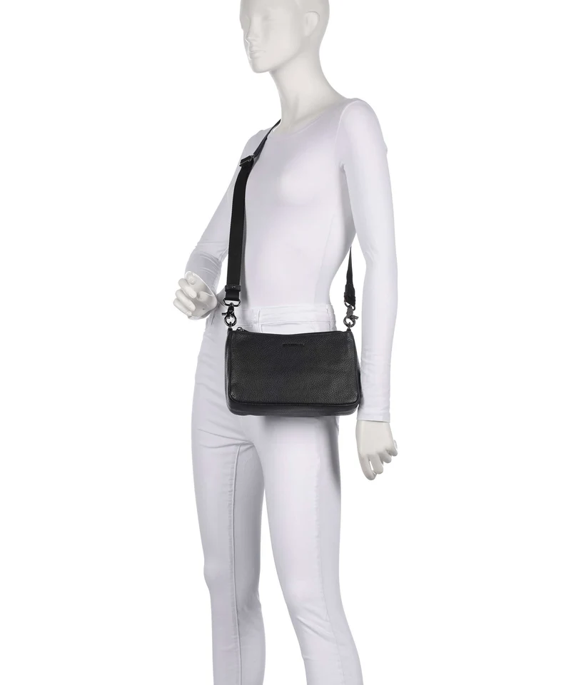 Mandarina Duck Mellow Leather Umhängetasche nero