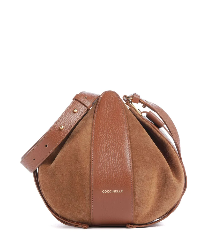 Coccinelle Boom Bucket Handtasche cognac