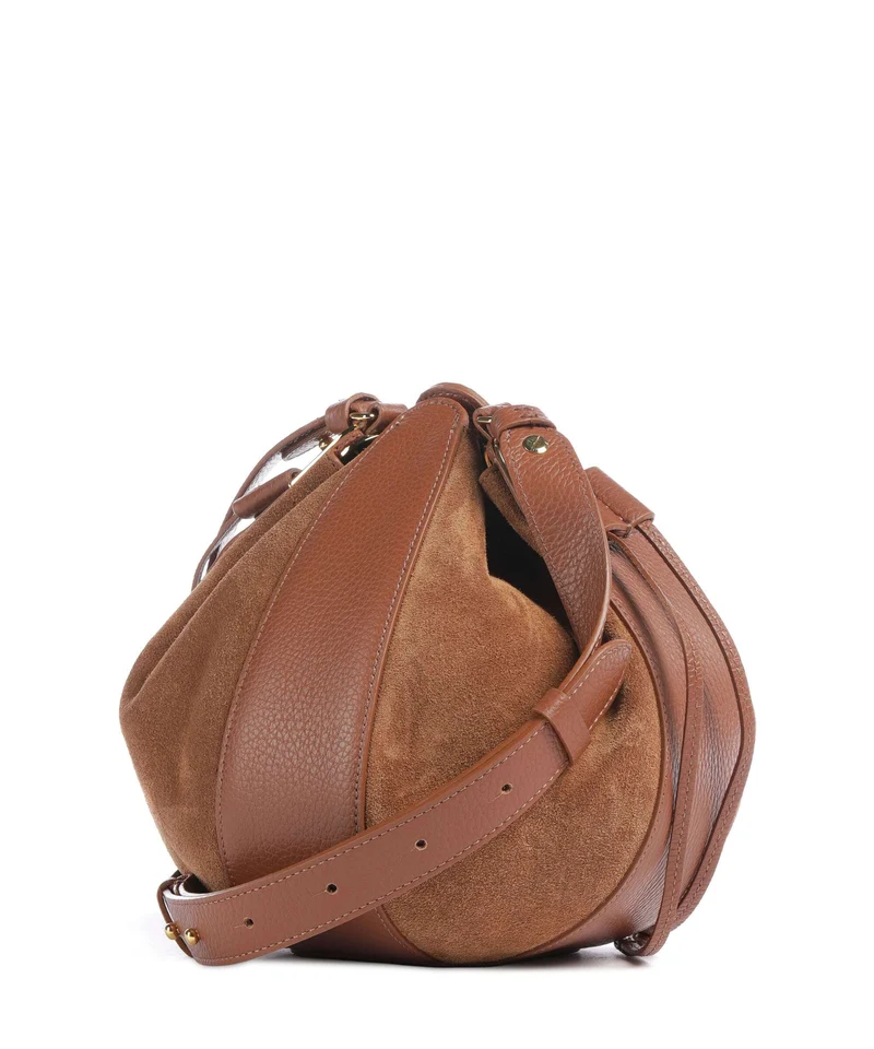 Coccinelle Boom Bucket Handtasche cognac