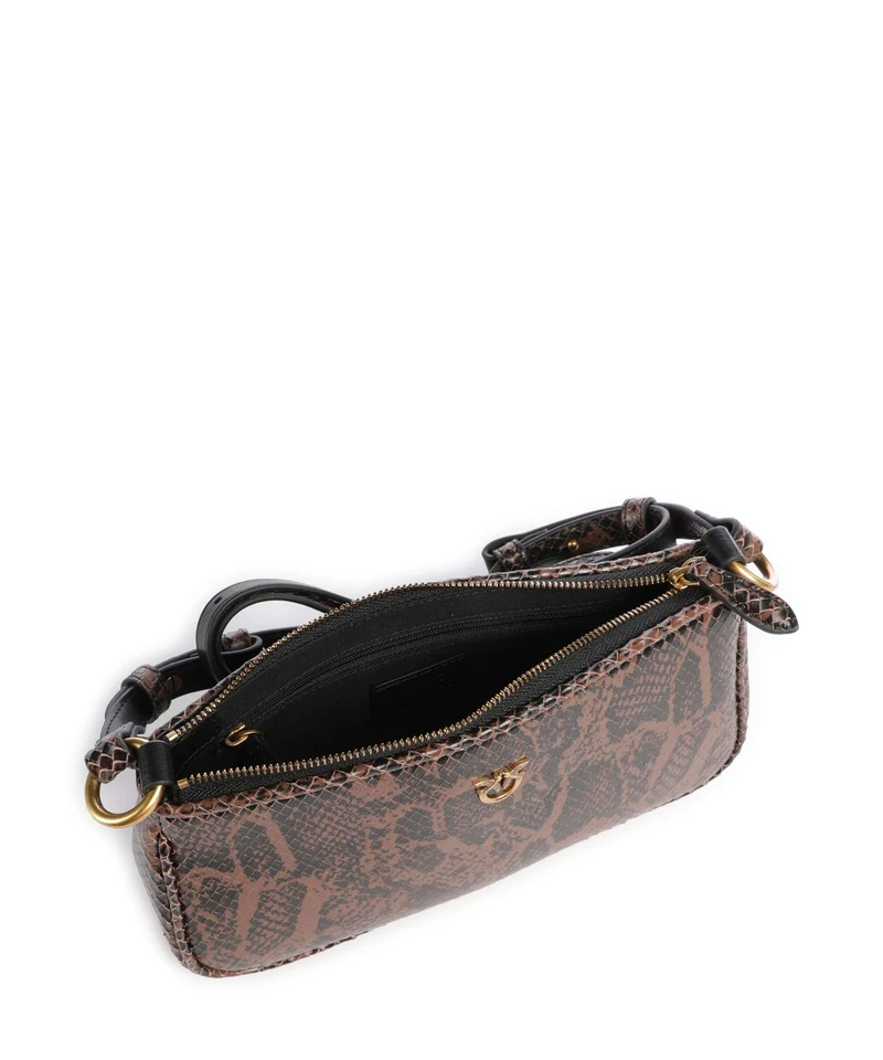 Pinko Half Moon Mini Umhängetasche roccia/marrone/antique gold