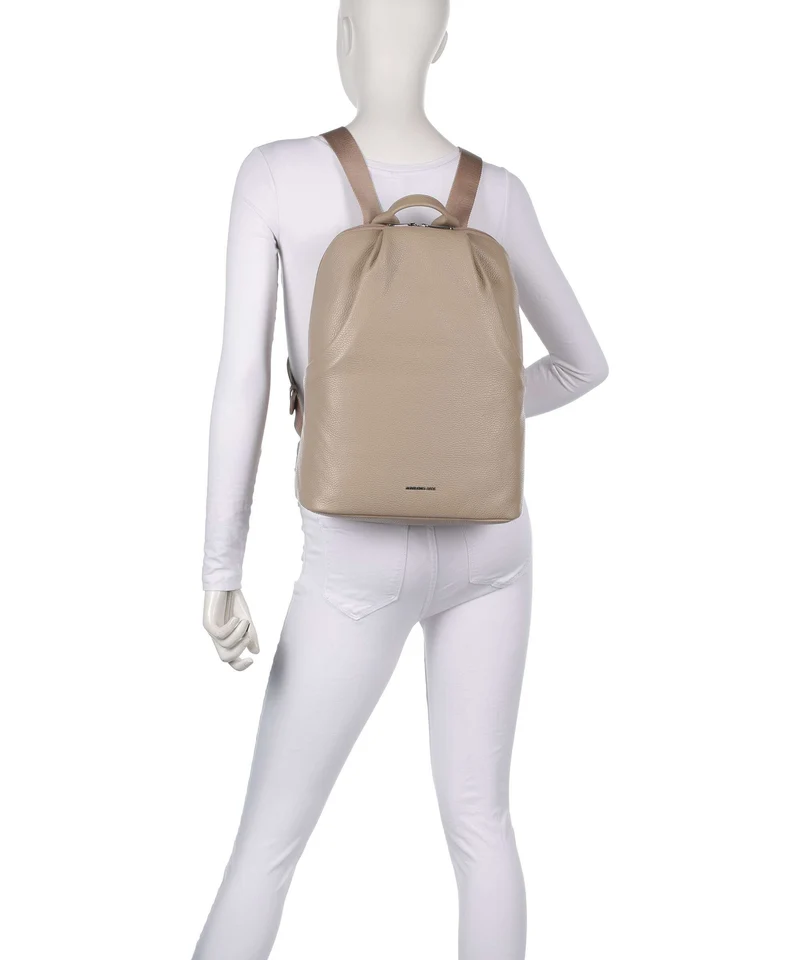 Mandarina Duck Mellow Leather Rucksack warm taupe