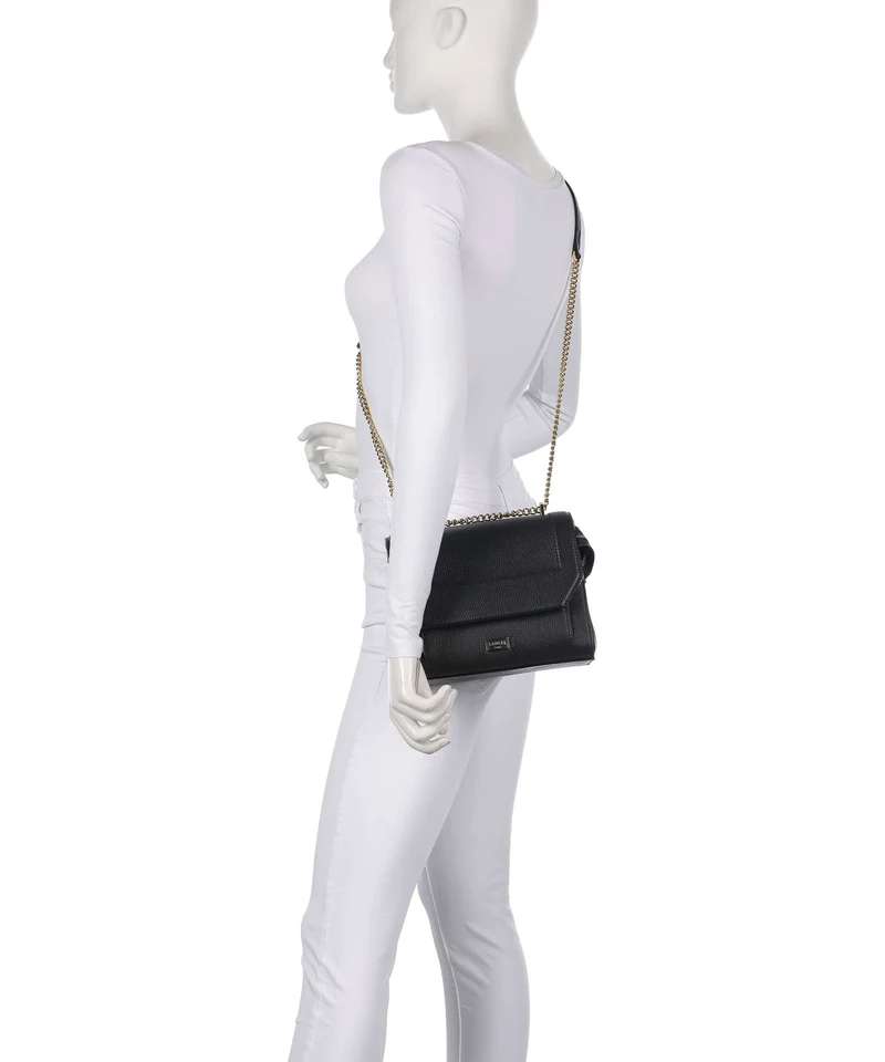 Lancel Ninon M Schultertasche black/gold