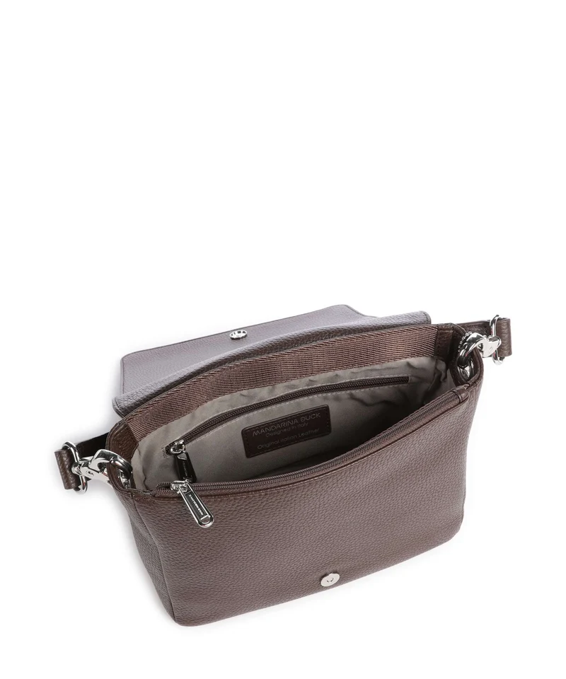Mandarina Duck Mellow Leather Umhängetasche espresso