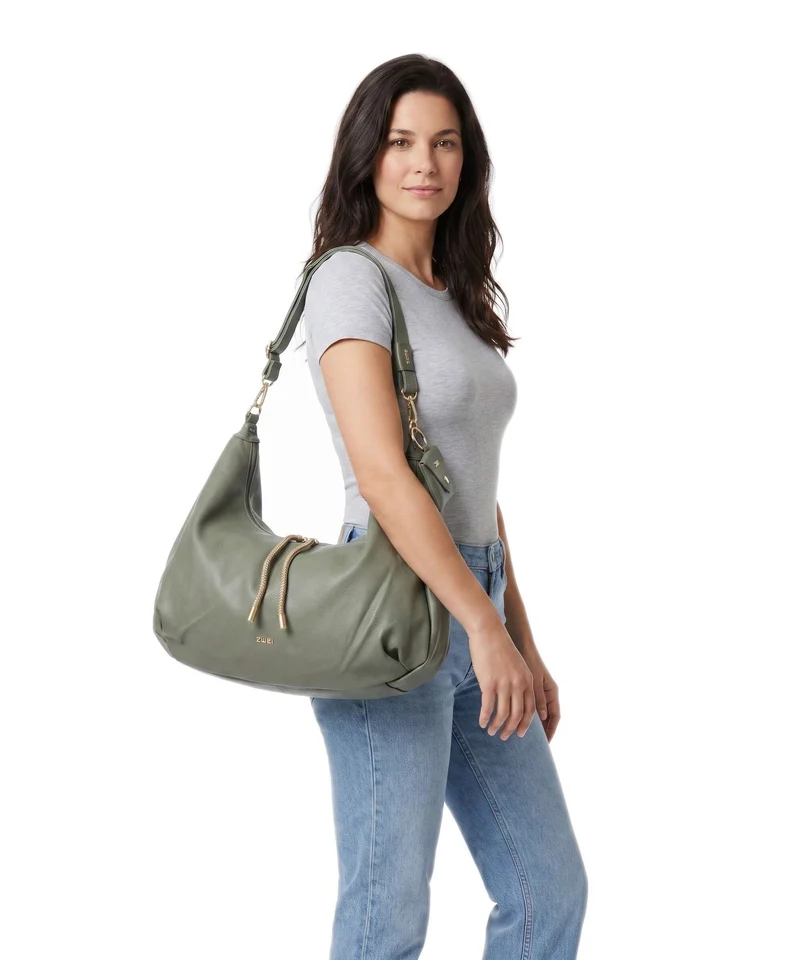 Zwei Lola LO200 Beuteltasche eucalyptus