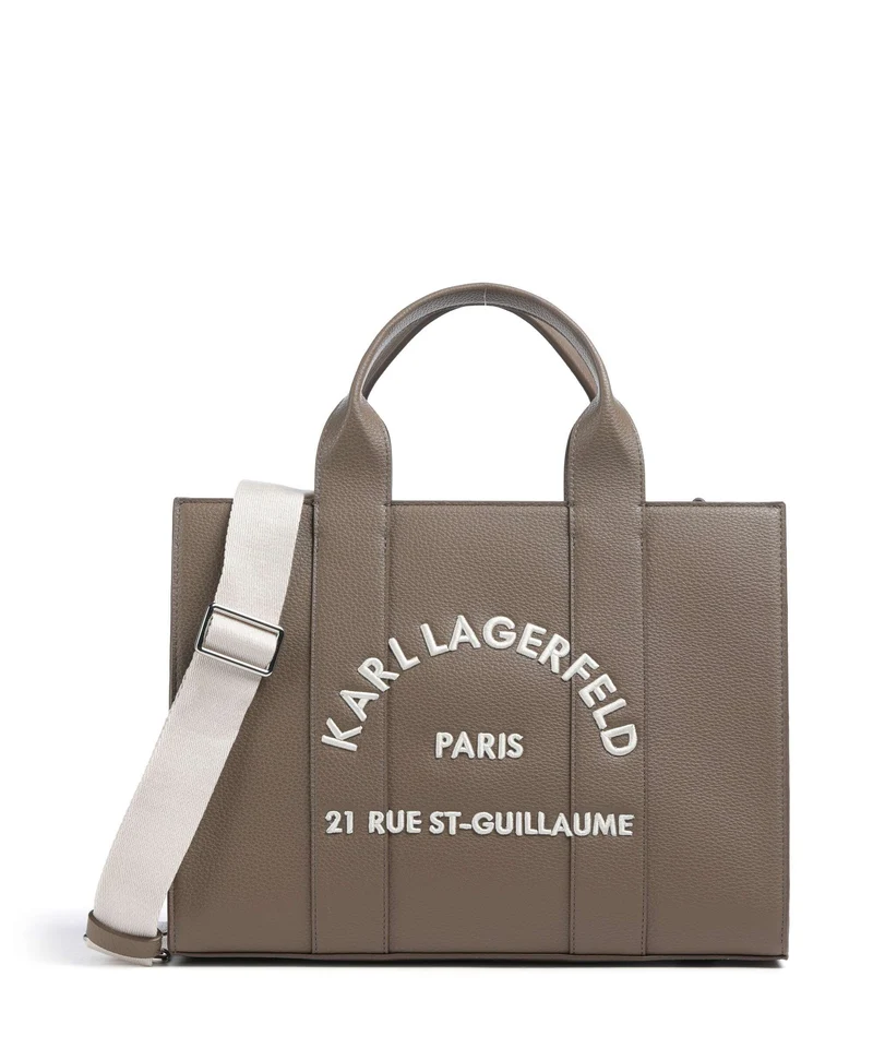 Karl Lagerfeld K/Rue St Guillaume Medium Handtasche dark taupe