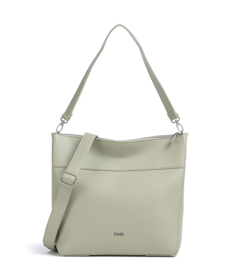 Zwei MADEMOISELLE.M M110 Beuteltasche jade