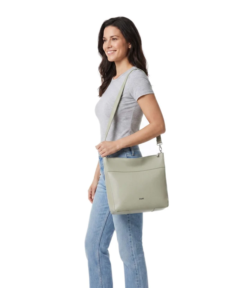 Zwei MADEMOISELLE.M M110 Beuteltasche jade