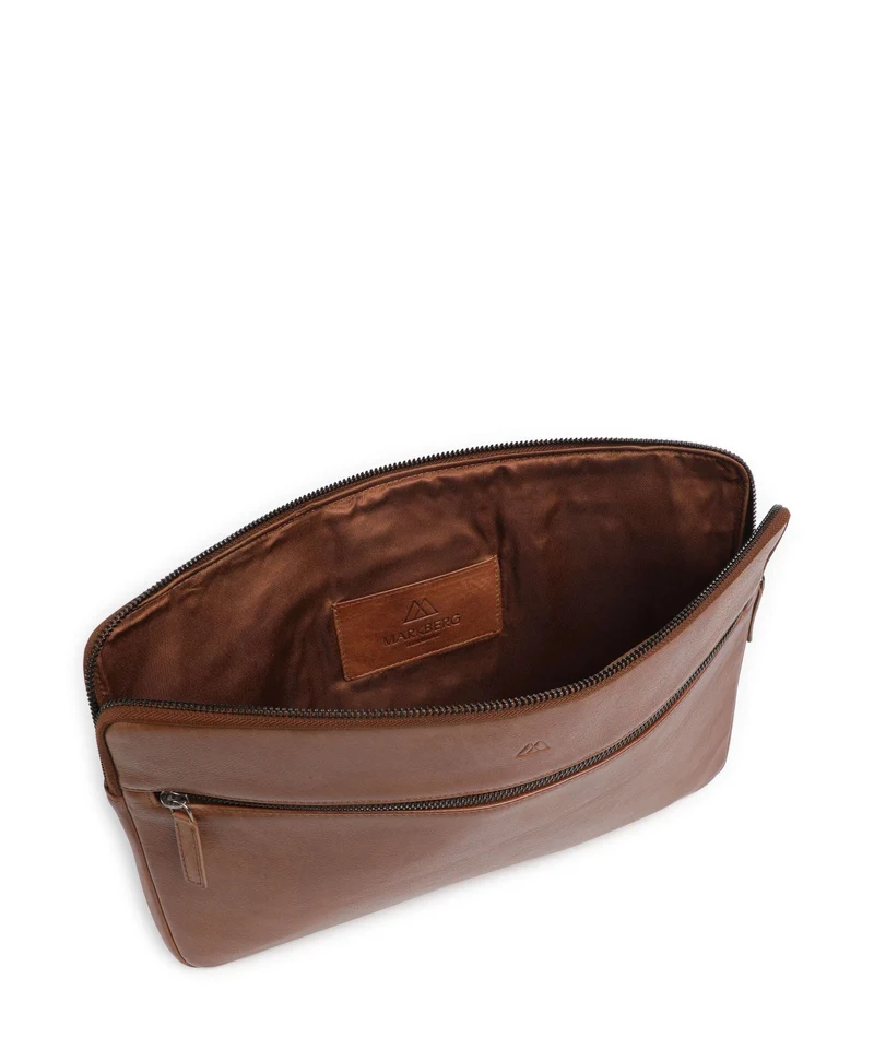Markberg Flint Laptophülle cognac