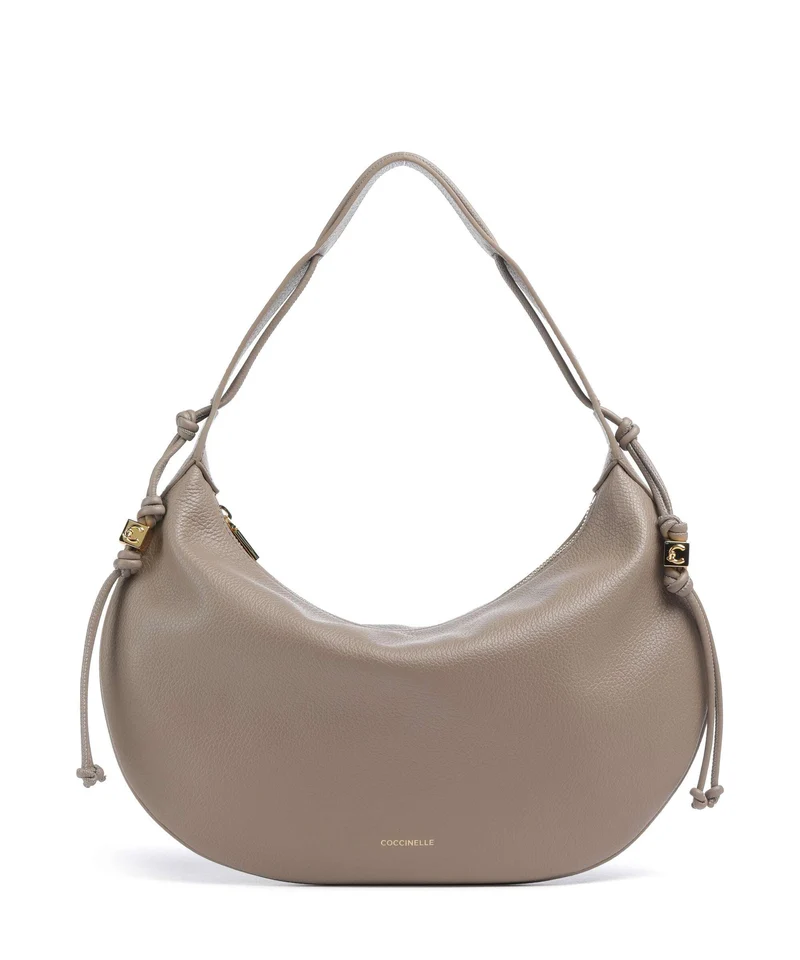 Coccinelle Thess Beuteltasche warm taupe