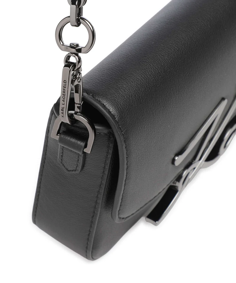 Karl Lagerfeld K/Signature 2.0 Small Schultertasche black/gunmetal