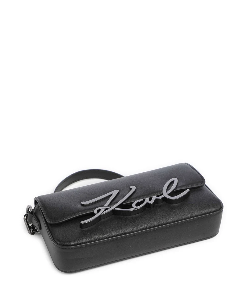 Karl Lagerfeld K/Signature 2.0 Small Schultertasche black/gunmetal