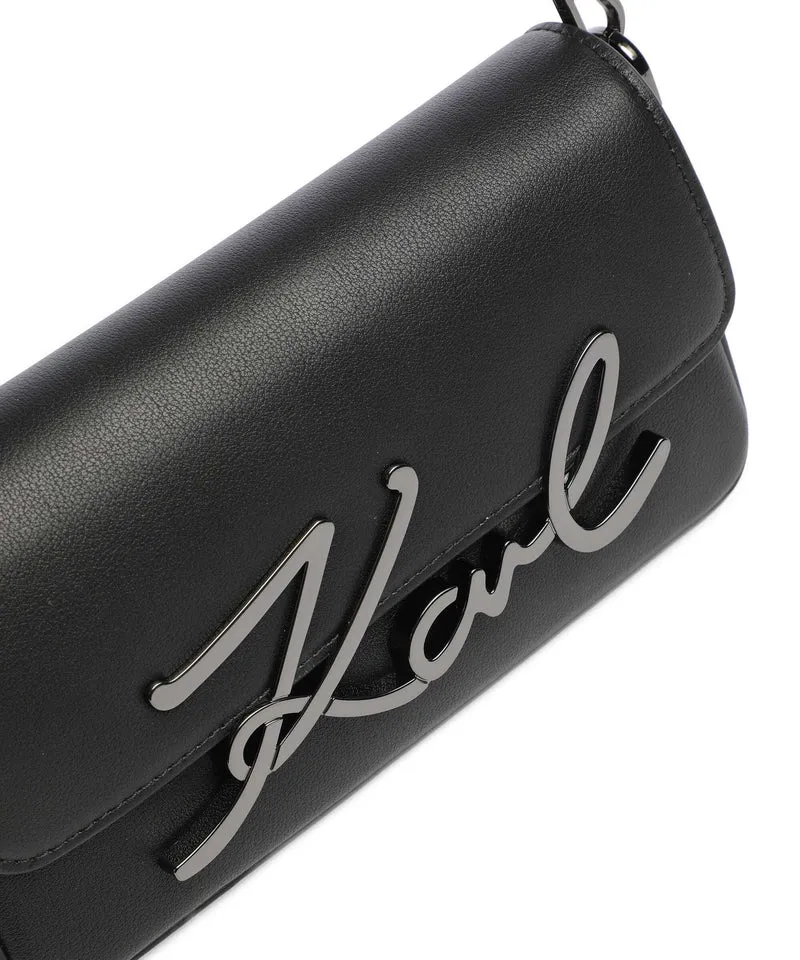 Karl Lagerfeld K/Signature 2.0 Small Schultertasche black/gunmetal