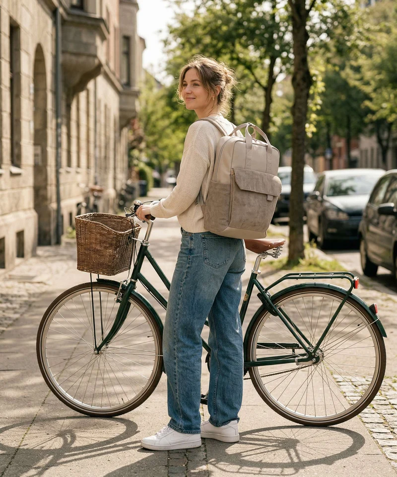 Zwei Lou LUR130 Rucksack cord mocca