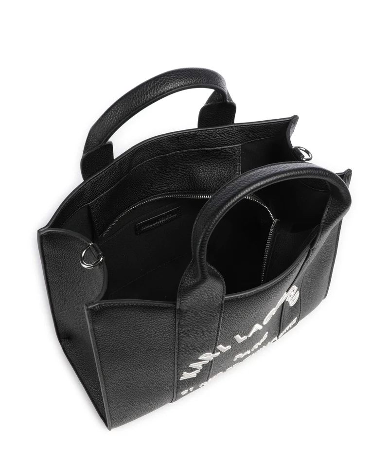 Karl Lagerfeld K/Rue St Guillaume Medium Handtasche white/black
