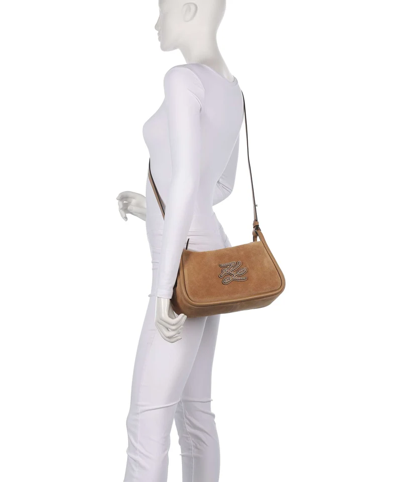 Karl Lagerfeld K/Autograph Patch Schultertasche caramel