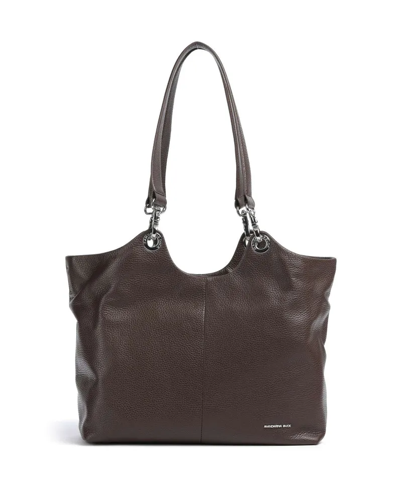 Mandarina Duck Mellow Leather Shopper espresso
