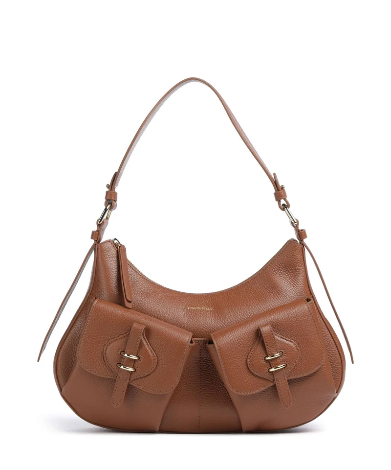 Coccinelle Mavery Pocket Beuteltasche cognac