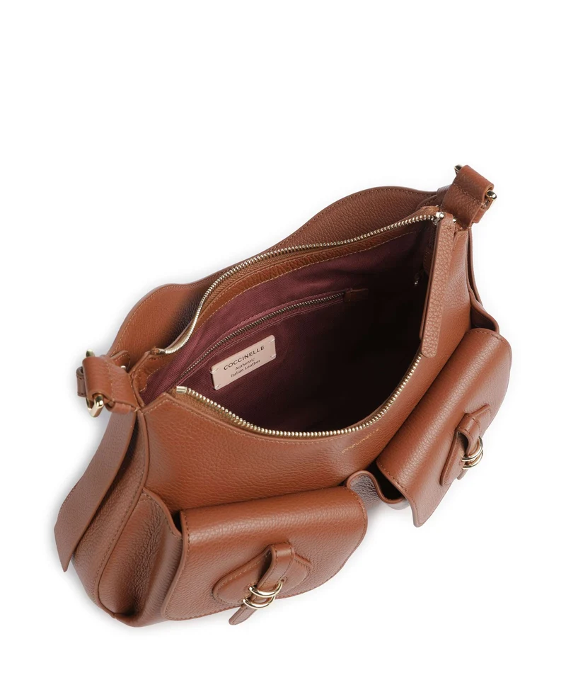 Coccinelle Mavery Pocket Beuteltasche cognac