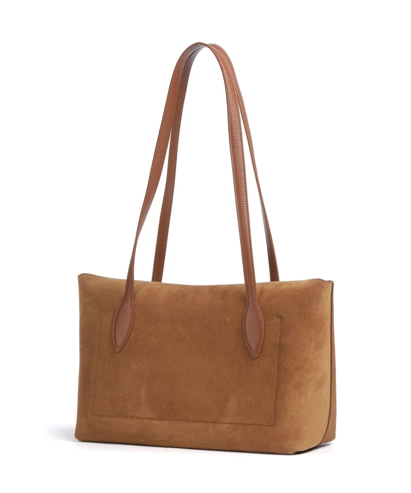 Coccinelle Thess Suede Shopper cognac