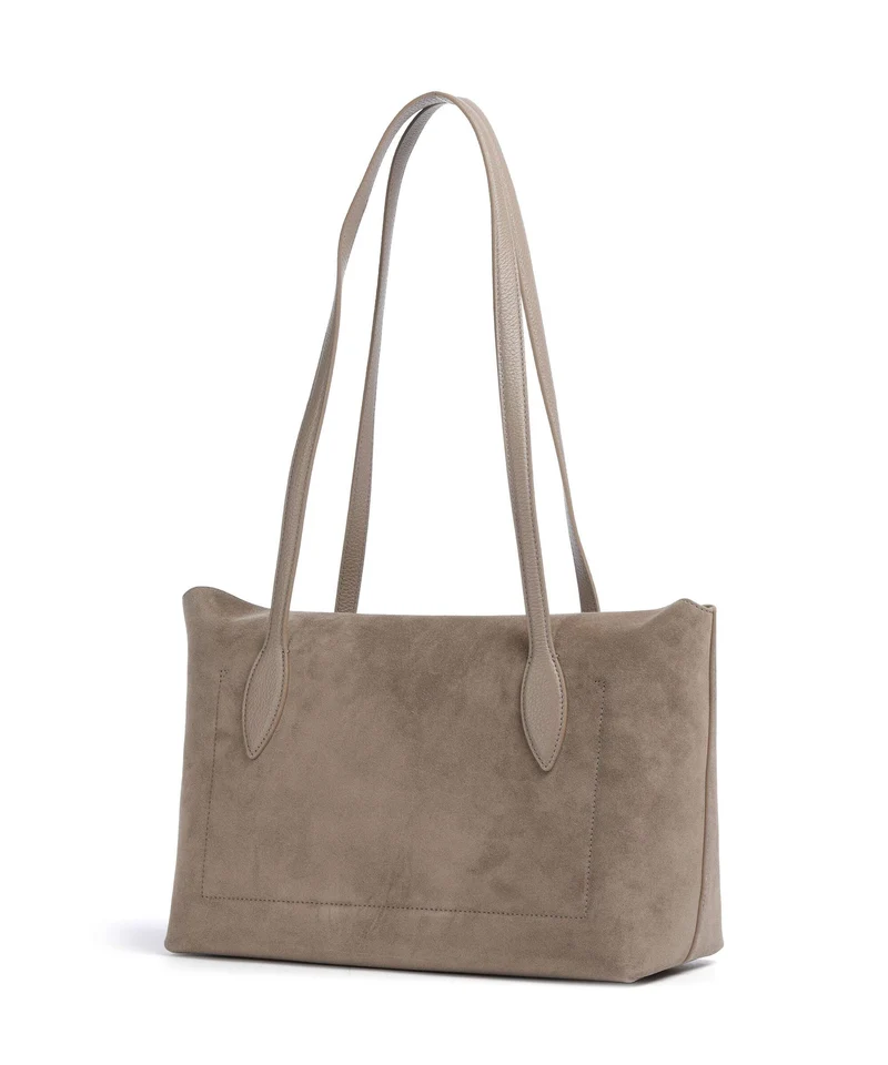 Coccinelle Thess Suede Shopper warm taupe