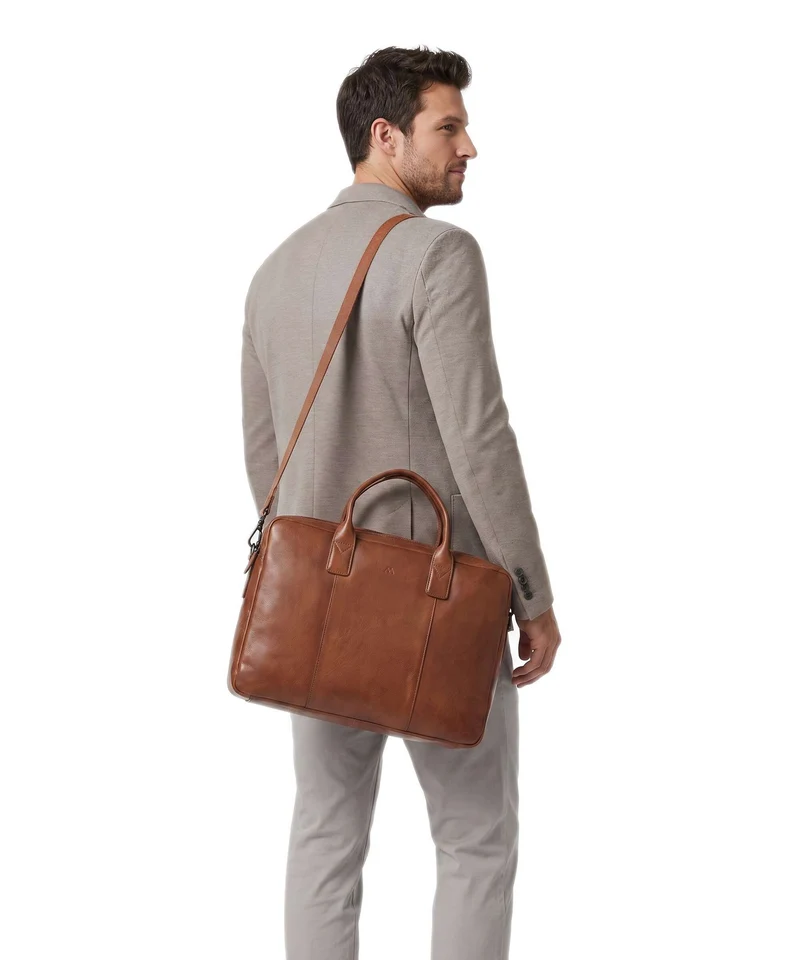 Markberg Ashton Aktentasche cognac