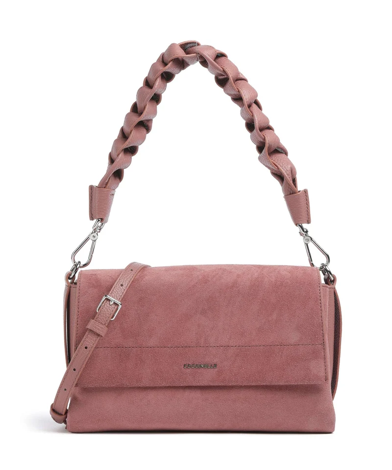 Coccinelle Boheme Suede Schultertasche winter rose