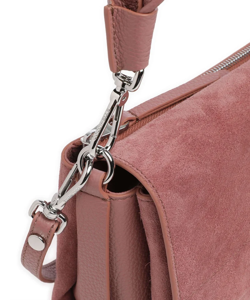 Coccinelle Boheme Suede Schultertasche winter rose