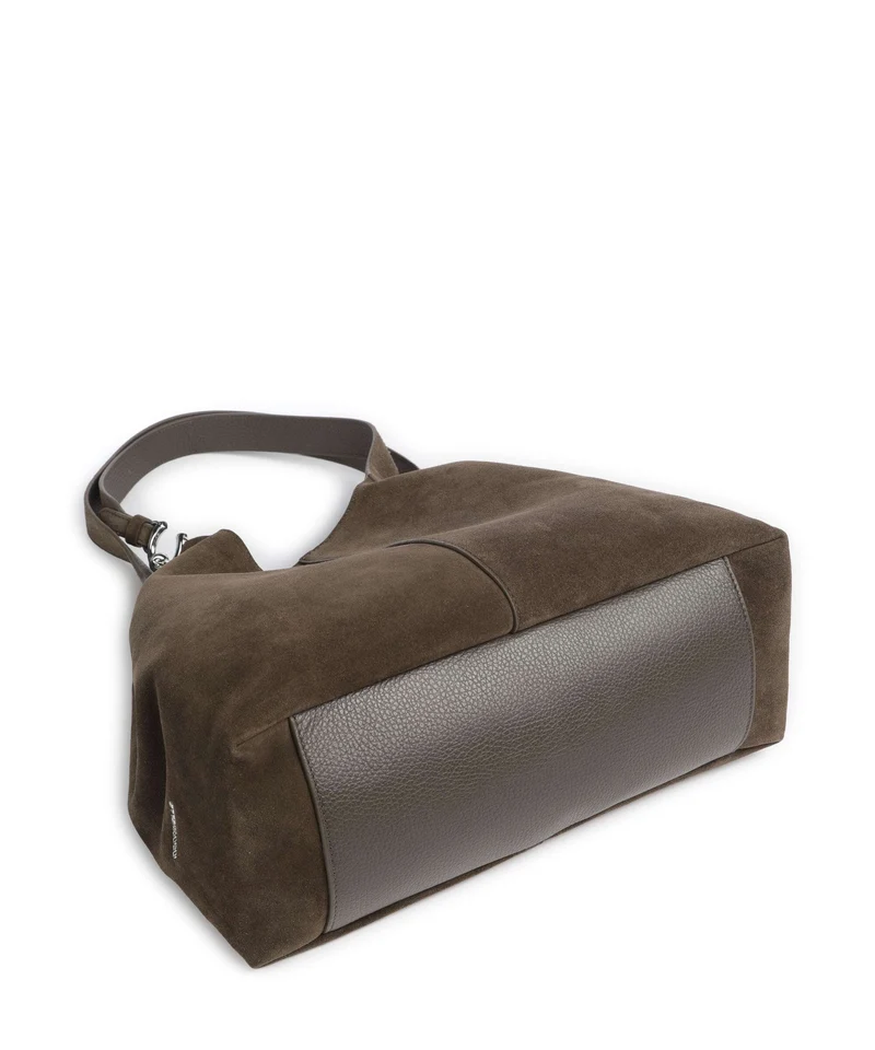 Coccinelle C-Easy Suede Beuteltasche fango