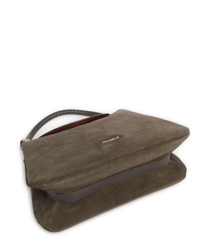 Coccinelle Tiggy Suede Handtasche fango