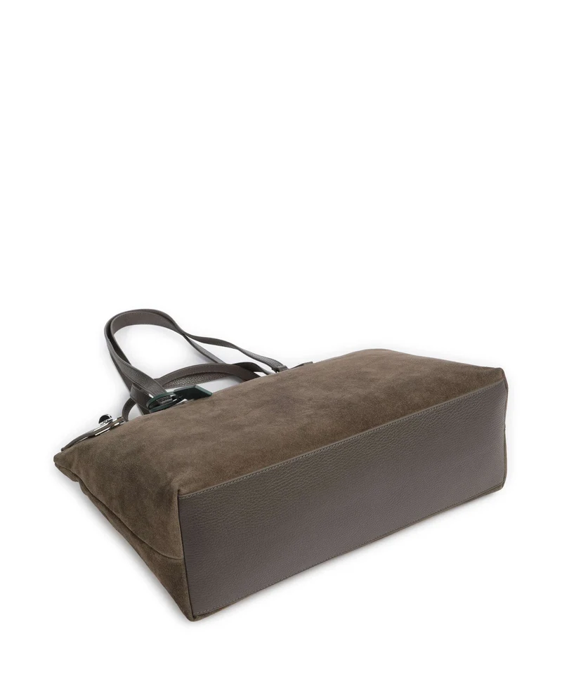 Coccinelle Beat Generation Suede Shopper fango