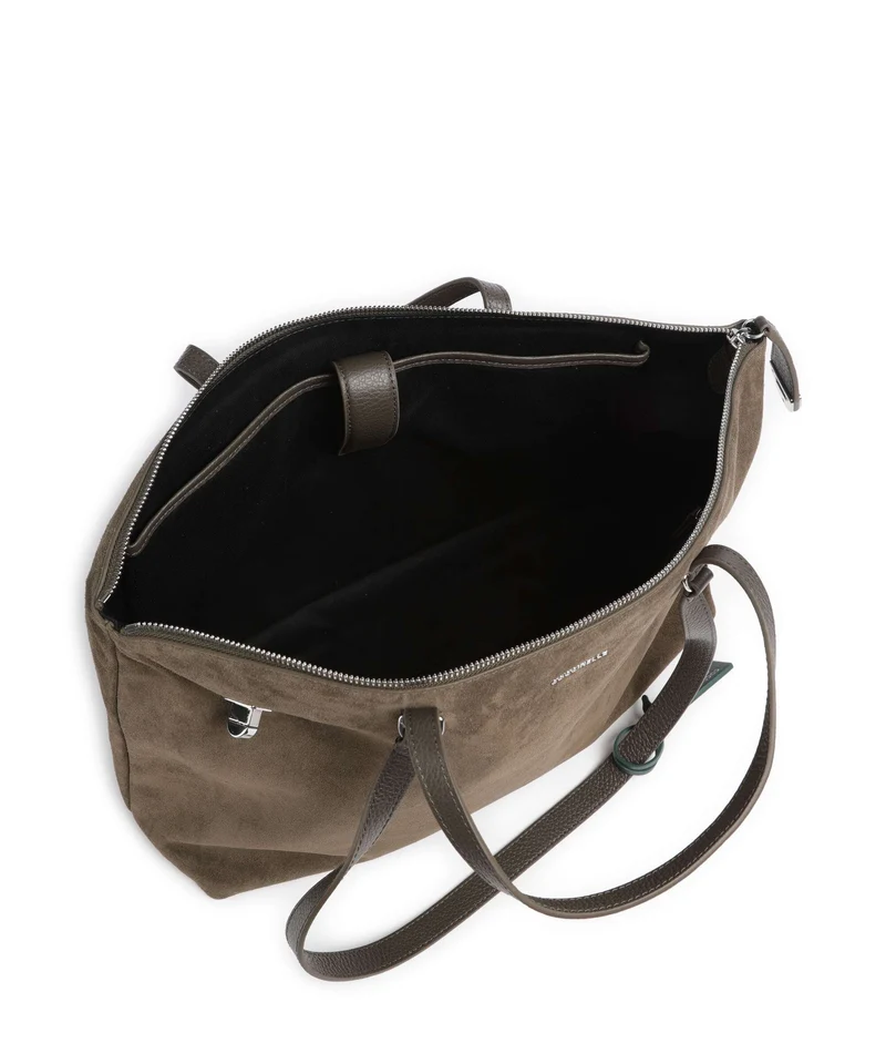 Coccinelle Beat Generation Suede Shopper fango