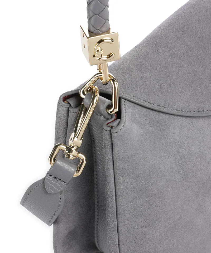 Coccinelle Tiggy Suede Schultertasche stove