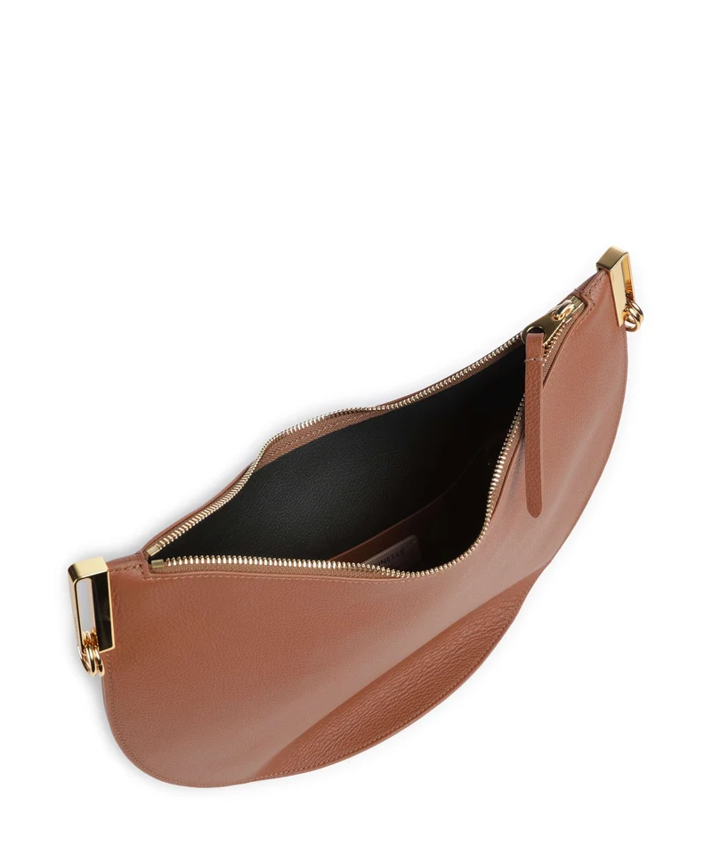Coccinelle Sunup Beuteltasche cognac/noir