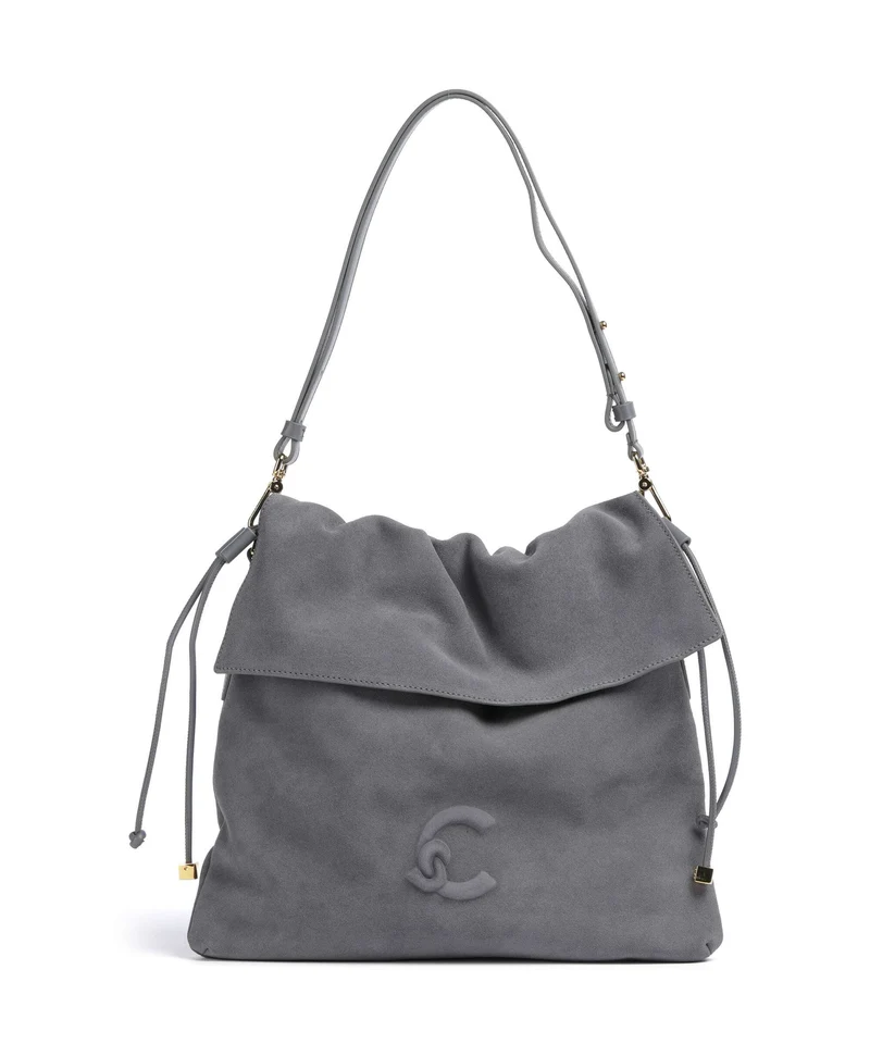 Coccinelle Lidia Suede Beuteltasche stove