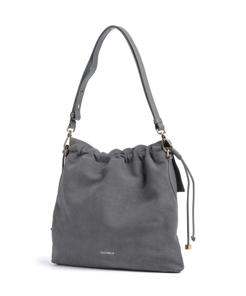 Coccinelle Lidia Suede Beuteltasche stove