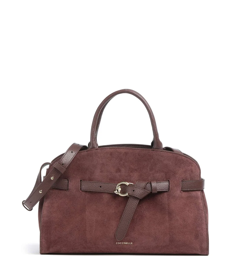 Coccinelle Sabine Suede Handtasche berry