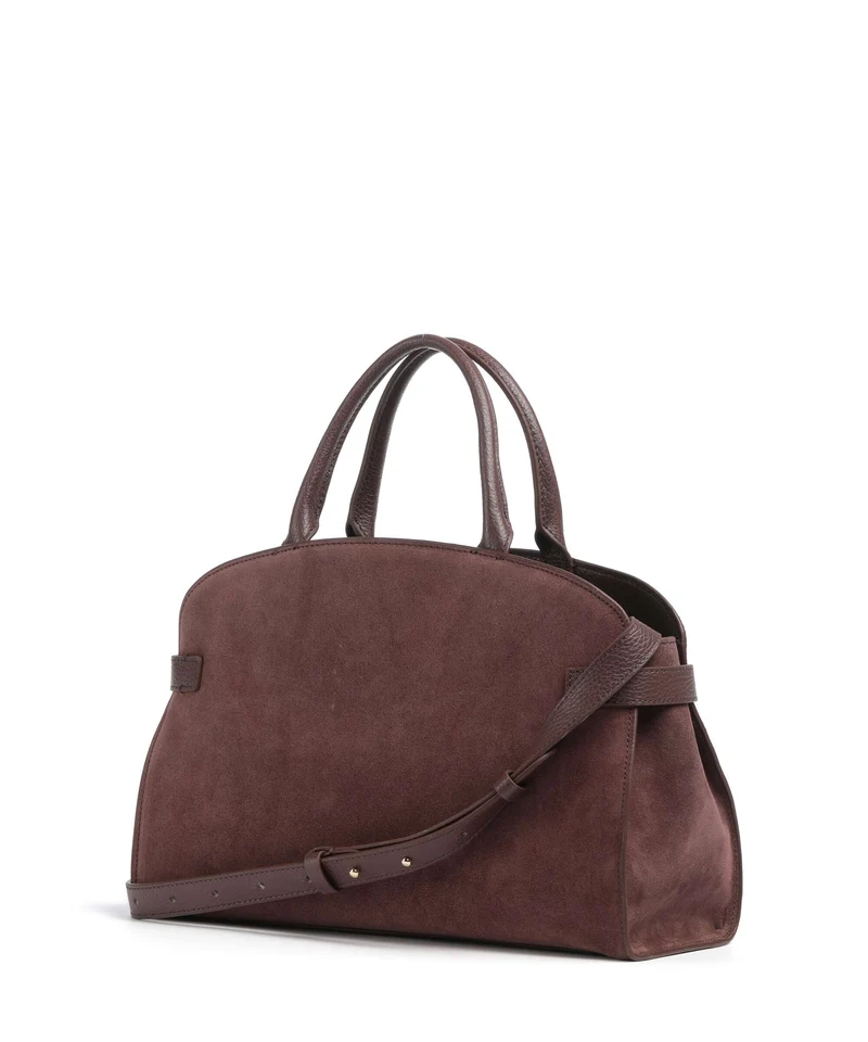 Coccinelle Sabine Suede Handtasche berry