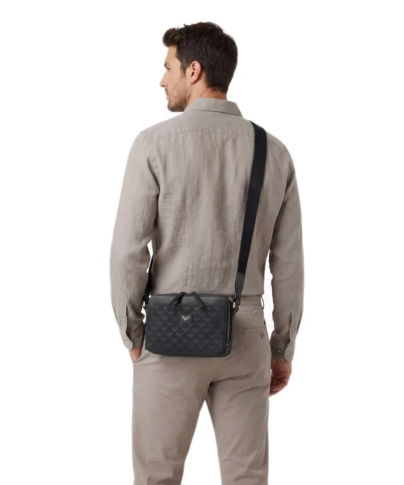 Emporio Armani Special Minorca Umhängetasche dark navy