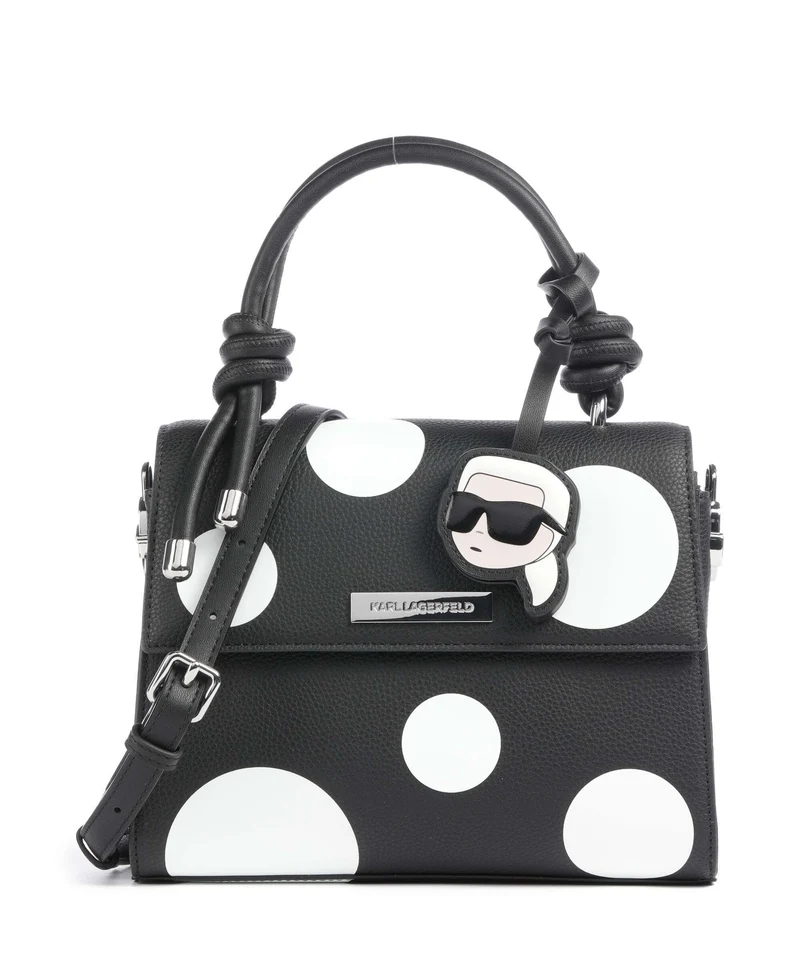 Karl Lagerfeld Ikon Knots Handtasche variable polka dot