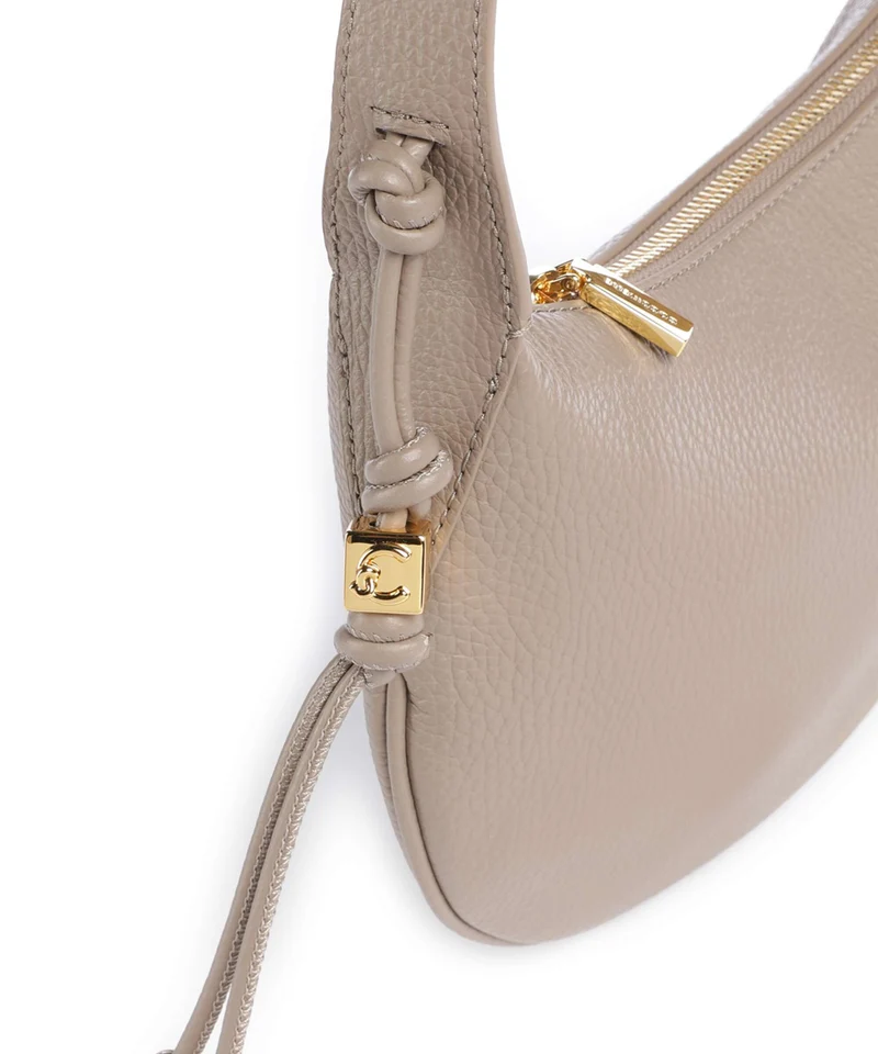 Coccinelle Thess Schultertasche warm taupe