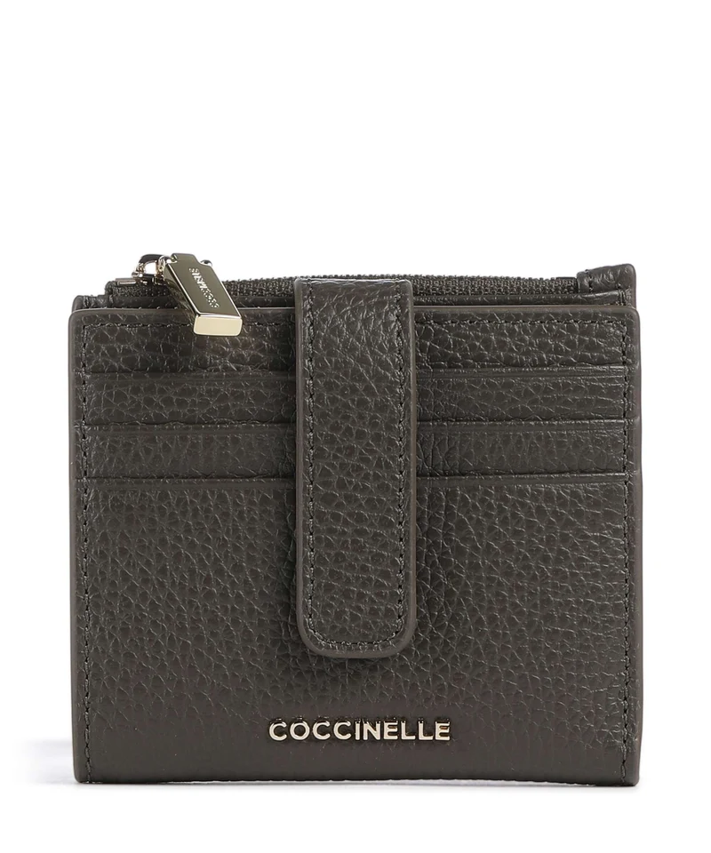 Coccinelle Metallic Soft Geldbörse fango
