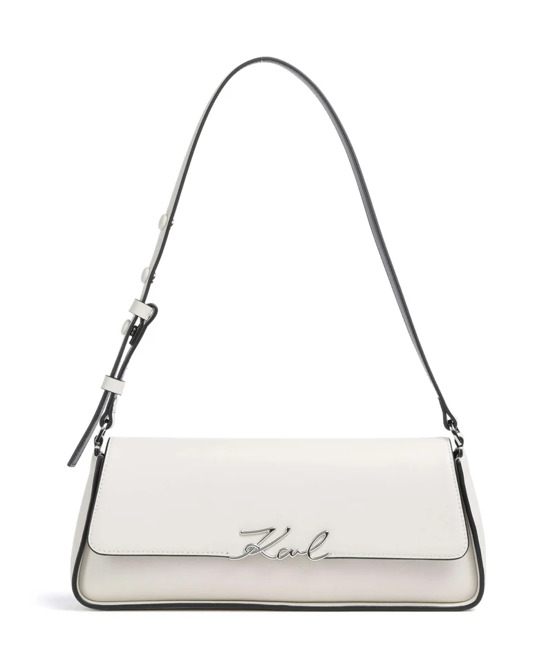 Karl Lagerfeld K/Signature Schultertasche off white