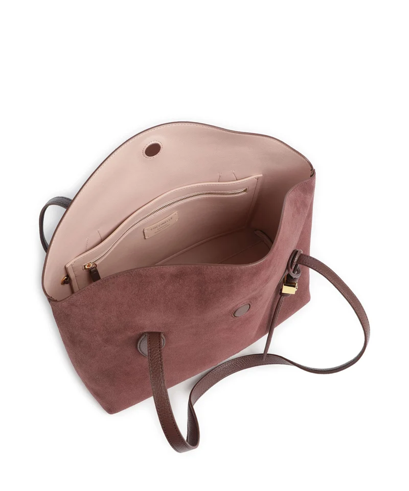 Coccinelle Thess Suede Shopper berry